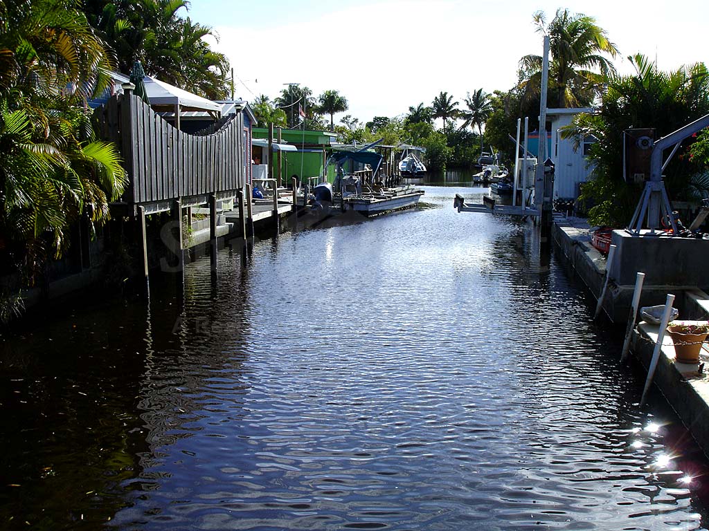 View Down the Canal From Matlacha Area Mobile Homes